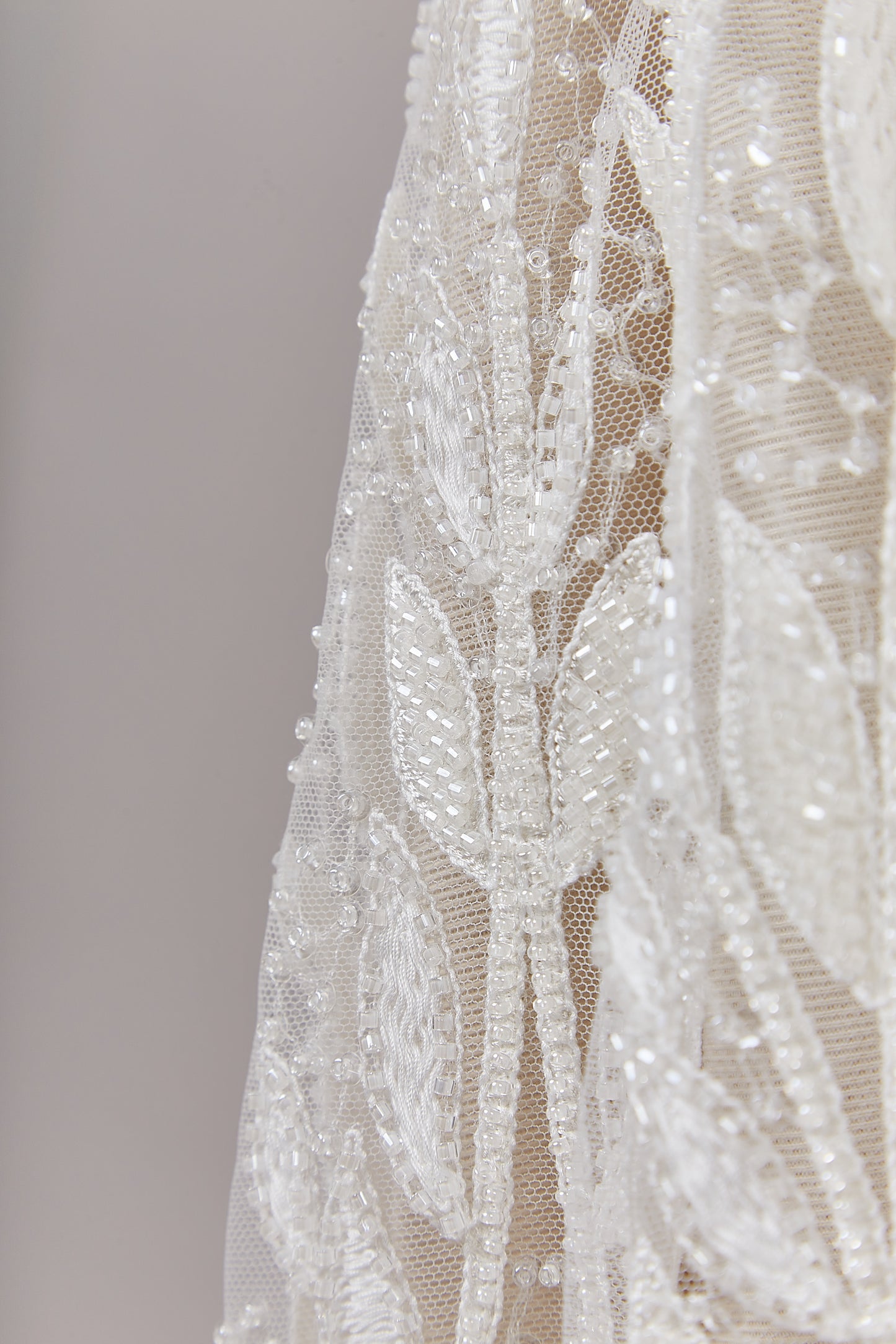 S0642 EMBROIDERED TULLE WITH SEQUINS AND BEADS