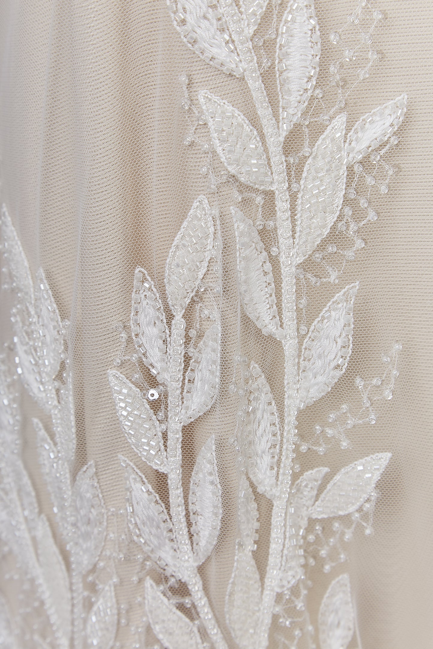 S0642 EMBROIDERED TULLE WITH SEQUINS AND BEADS