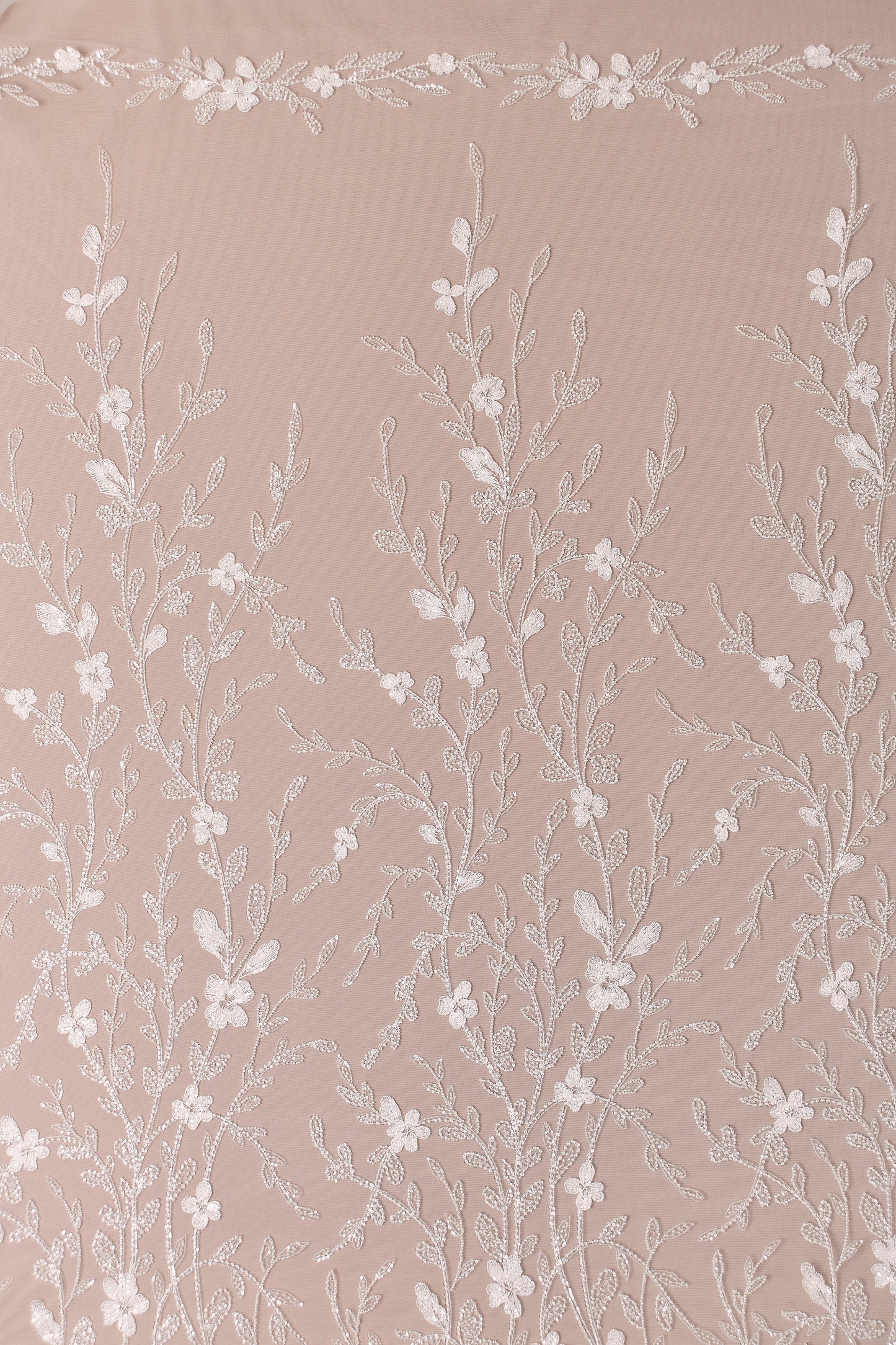 S0538 EMBROIDERED TULLE WITH SEQUINS AND BEADS