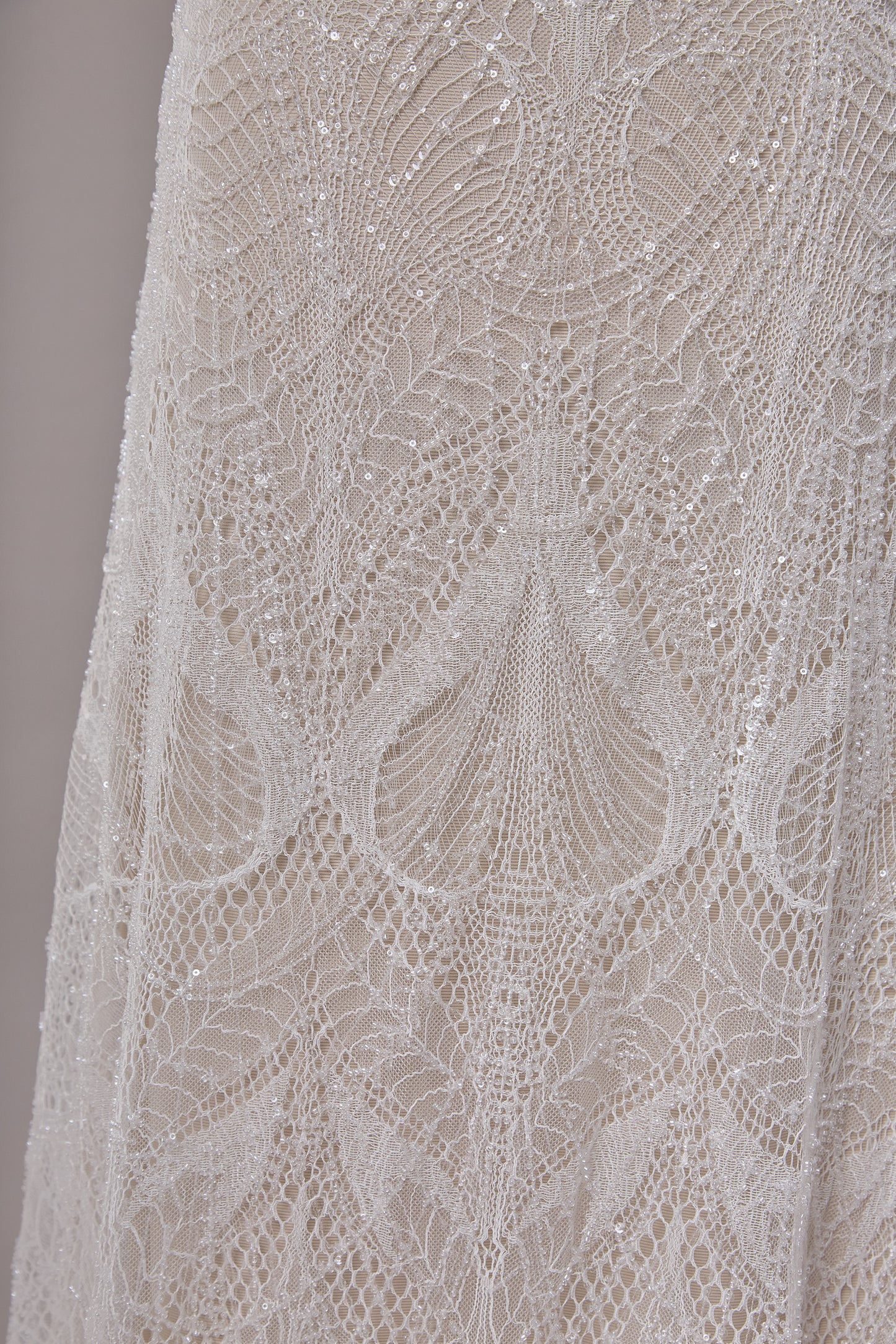 S0668 - Embroidered Lace with Beads