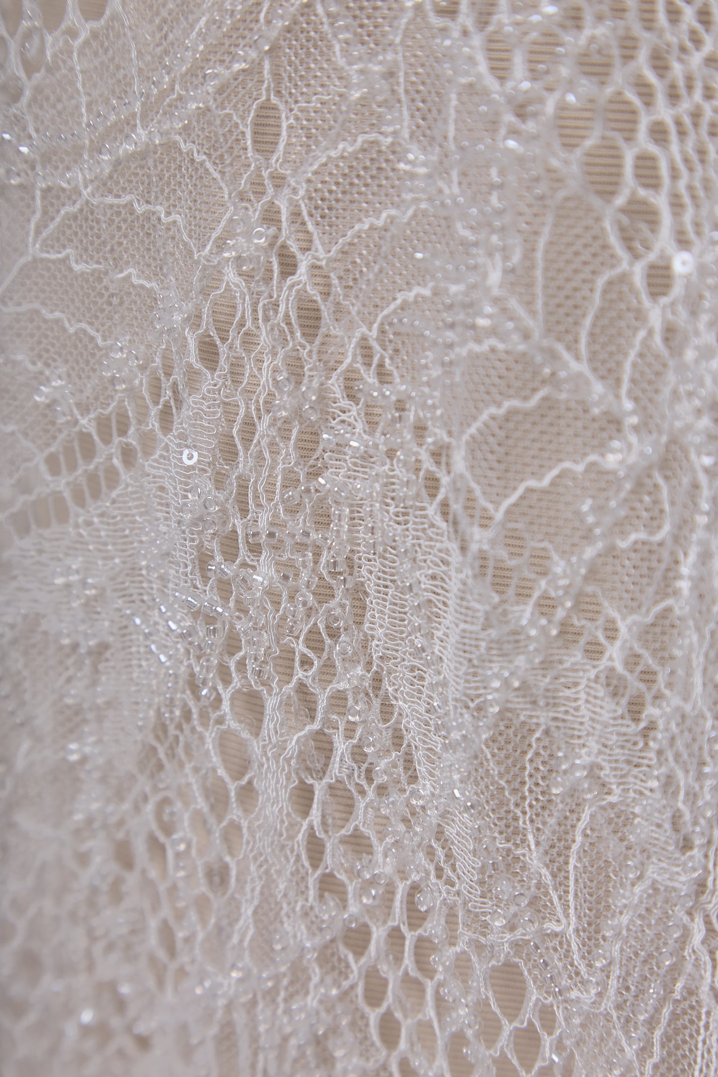 S0668 - Embroidered Lace with Beads