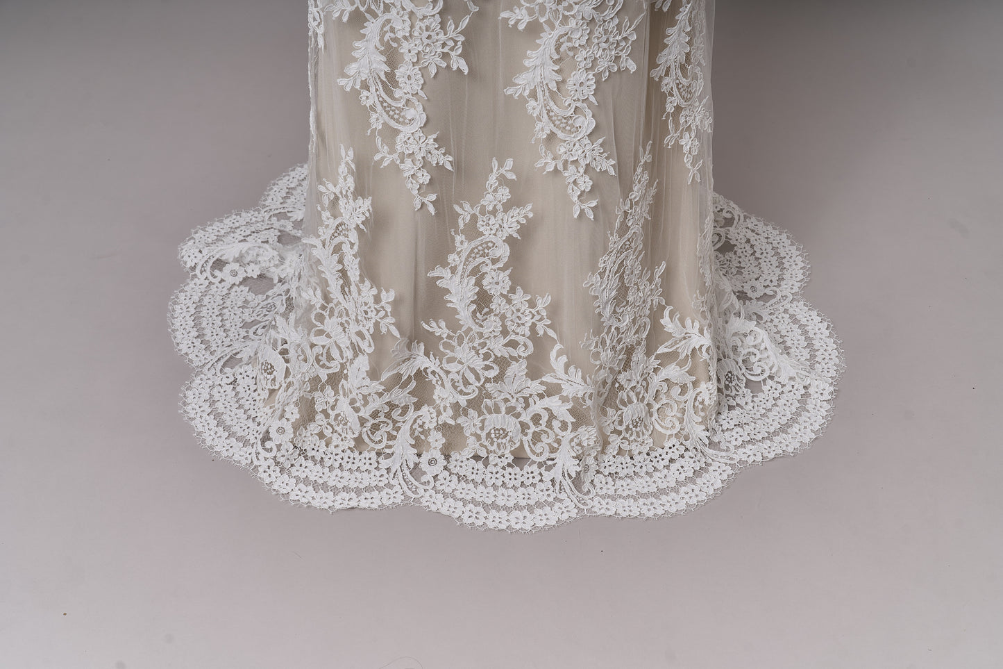 S0688 - Corded lace (rebrodé lace)