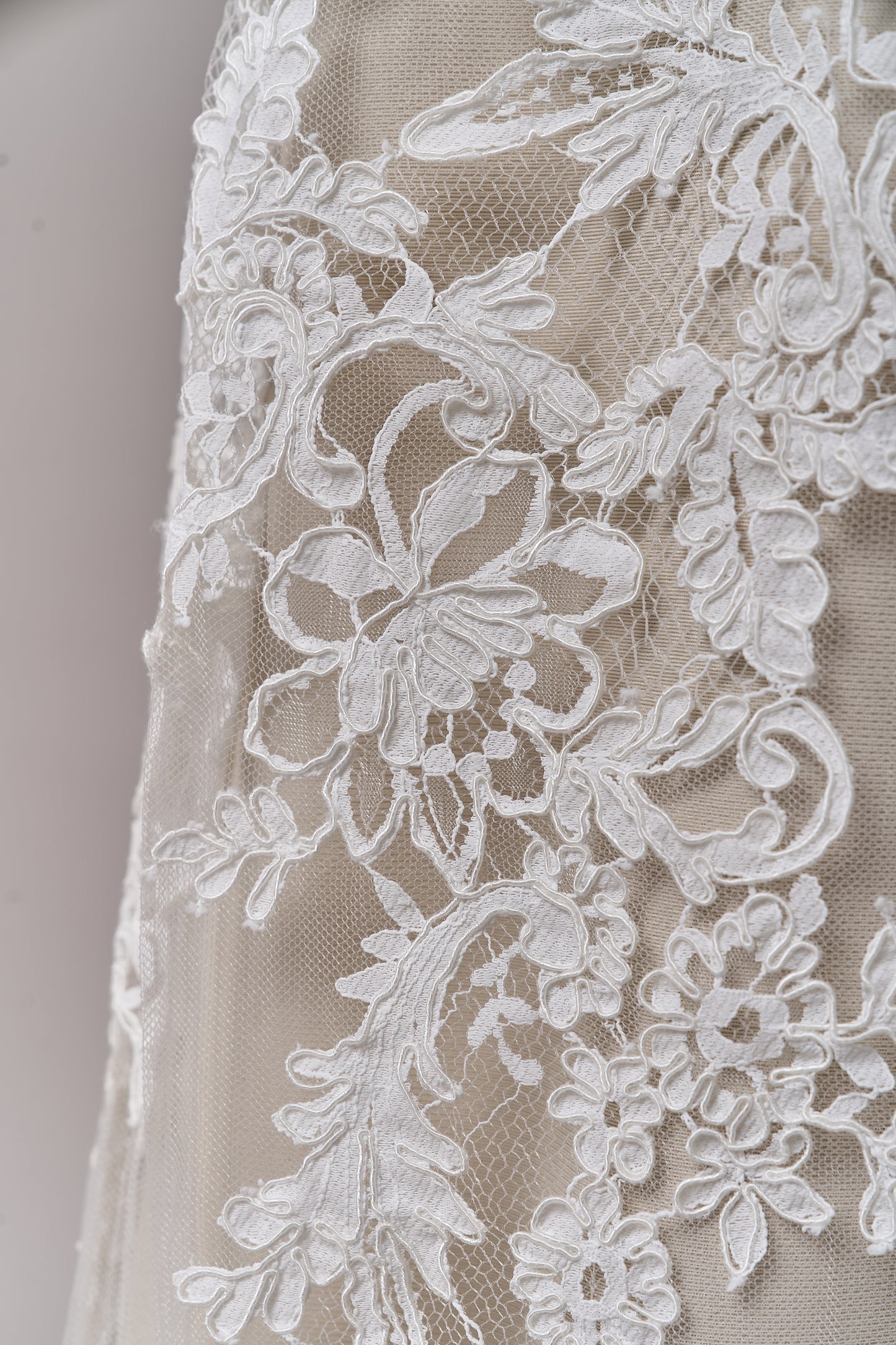 S0688 - Corded lace (rebrodé lace)