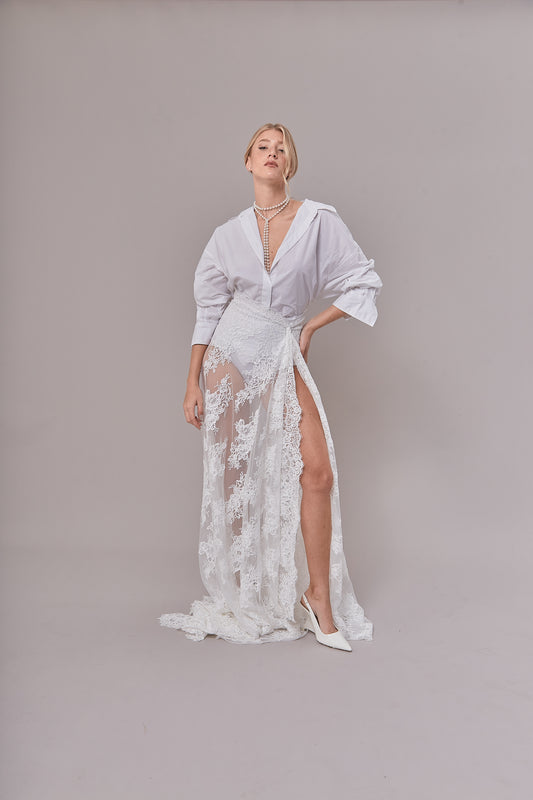 S0623 REBRODÉ EMBROIDERED LACE