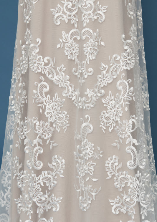 S0501 GEOMETRIC EMBROIDERED TULLE