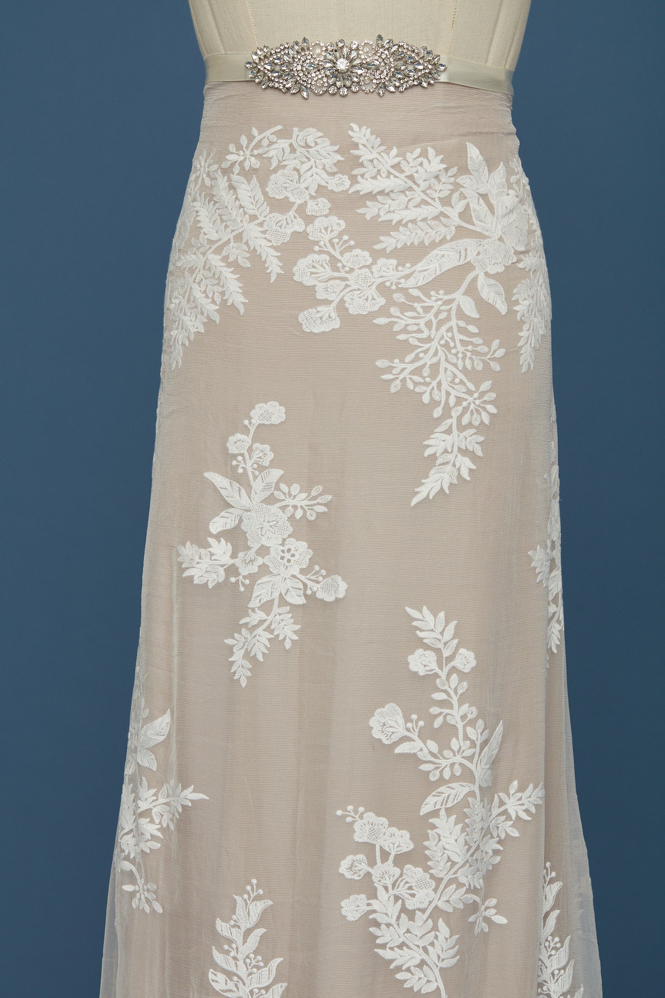 S0406 EMBROIDERED SILK CHIFFON