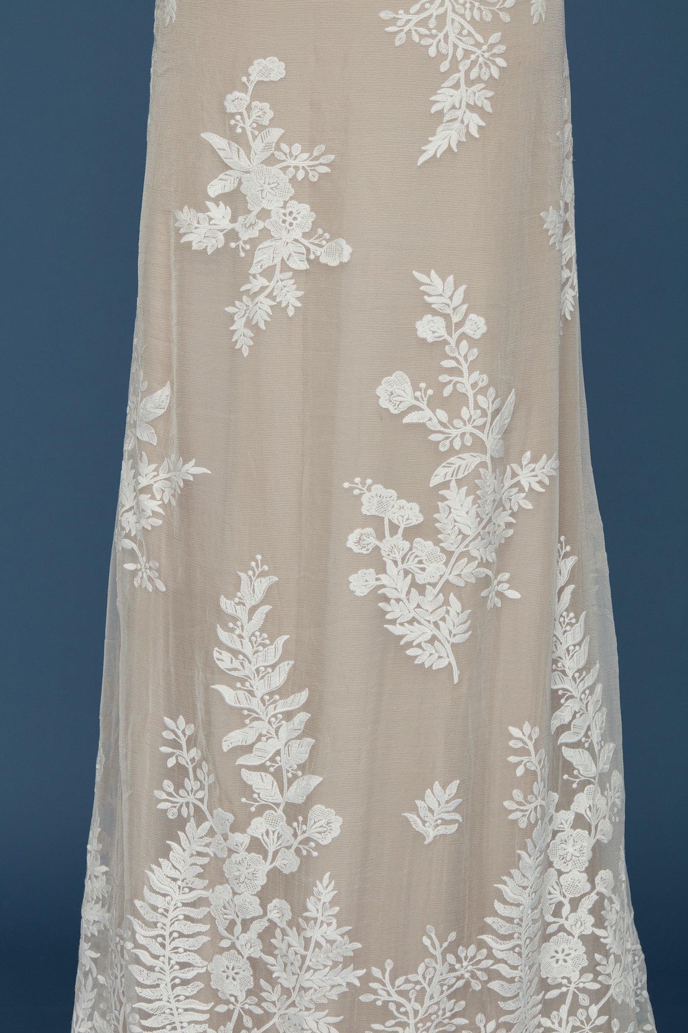 S0406 EMBROIDERED SILK CHIFFON